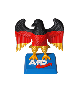 Adler-Figur Schwarz/Rot/Gold
