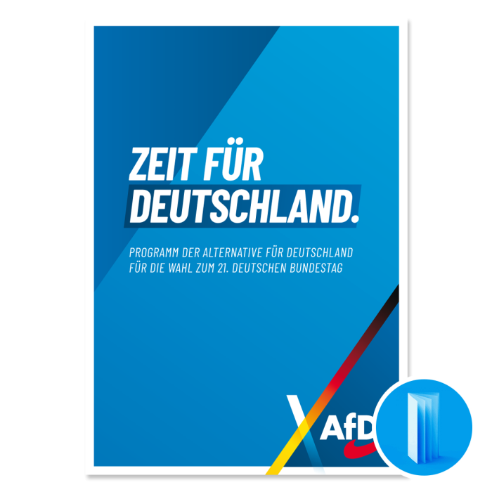 Wahlprogramm AfD-Fanshop Wahlprogramm Bundestagswahl 2025
